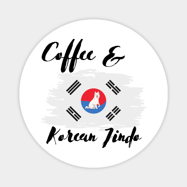 Coffee & Jindo Magnet by GMAT